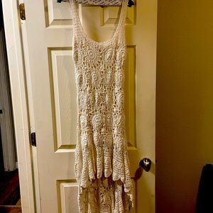 Handmade white crocheted dress (worn once) beautiful classic style